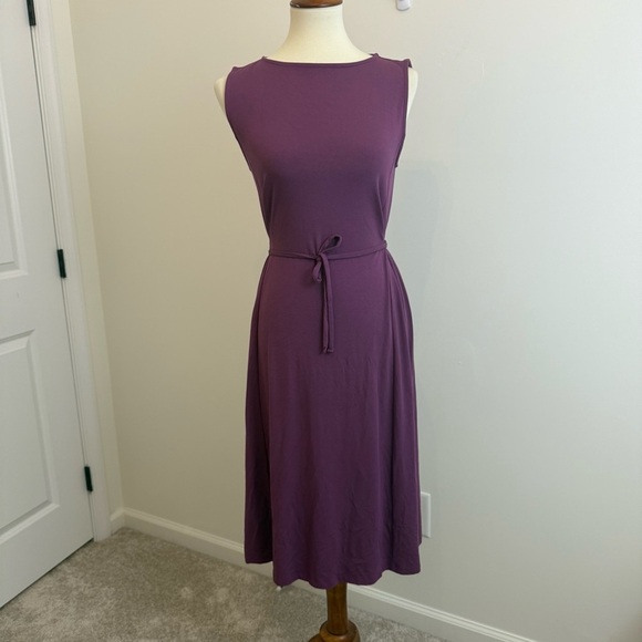 Eileen Fisher Dresses & Skirts - Eileen Fisher Purple Jersey Tank Dress Size S Relaxed Fit‎ Stretch Sleeveless